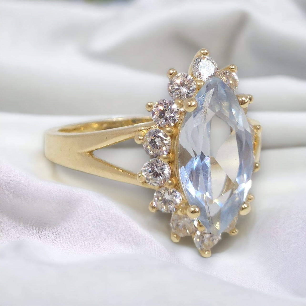 Blue Stone Ring 14kt $500