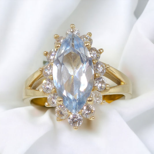 Blue Stone Ring 14kt $500