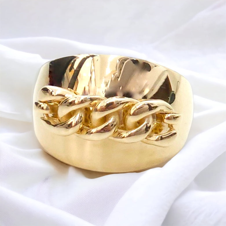 Ring With Chain 10kt